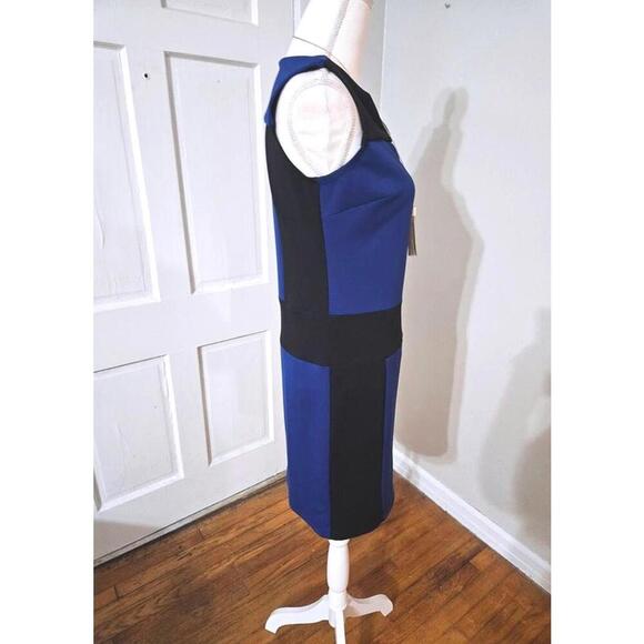 Enfocus Color Block Dress - Blue and Black Elegance - Picture 4 of 5